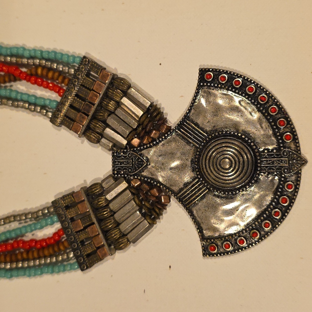 MNG & Mango Multicolor Beaded Necklace